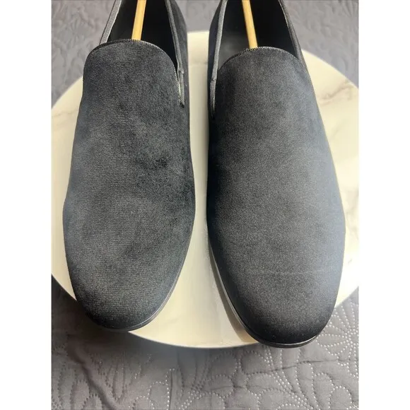 ALFANI Black Padded Zion Round Toe Slip On Loafers Dress Shoes 9M: NIB