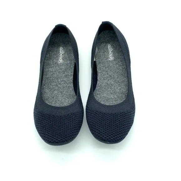 Allbirds Navy Blue Tree Breezers Ballet Flats Size 7.5