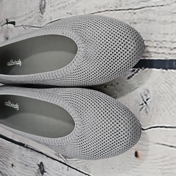 Allbirds Tree Breezers Pointed NWOT Women's Gray Slip On Ballet Flats Size 8