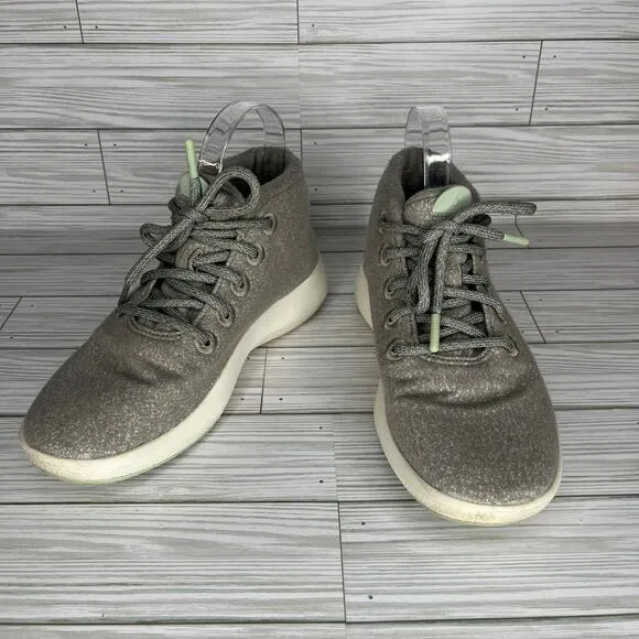 Allbirds Women's Gray Women's Wool Runner-up Mizzles High Top Sneakers Size 8