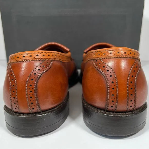 Allen Edmond Bridgeton Brown Leather Tassel Loafers