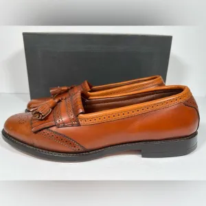 Allen Edmond Bridgeton Brown Leather Tassel Loafers