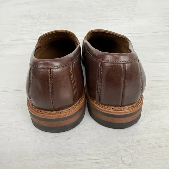 Allen Edmonds Addison Leather Penny Loafers Men 9.5 D Brown Preppy Classic NEW