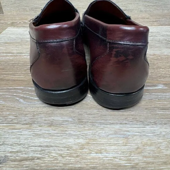 Allen Edmonds &quot;Stowe&quot; Burgundy Moc Toe Tassel Loafer Men's Size 12