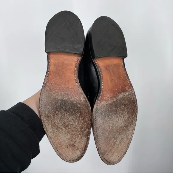 Allen Edmonds Black Leather Tassel Grayson Loafers