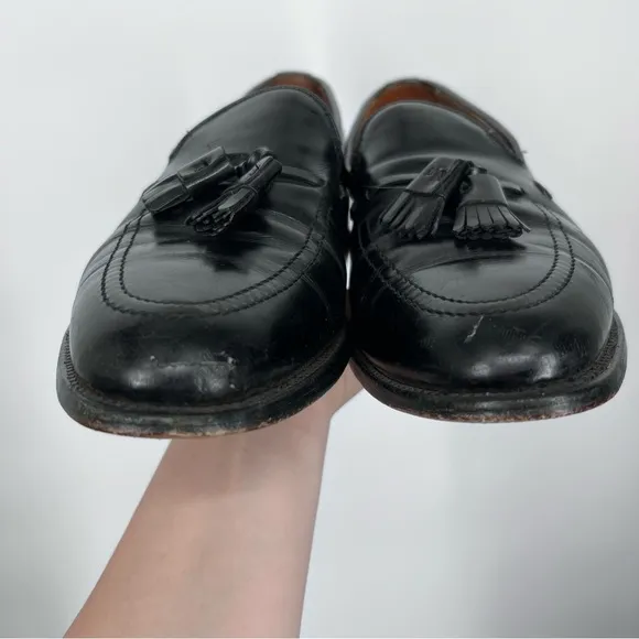 Allen Edmonds Black Leather Tassel Grayson Loafers