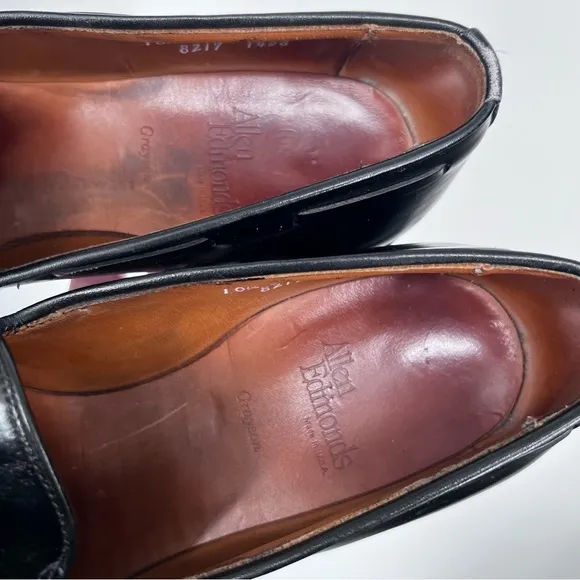 Allen Edmonds Black Leather Tassel Grayson Loafers