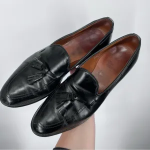 Allen Edmonds Black Leather Tassel Grayson Loafers