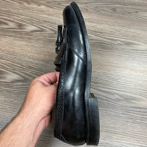 Allen Edmonds Bridgeton Black Tassel Loafers 9.5 E