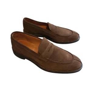 Allen Edmonds Brown Suede Penny Loafers