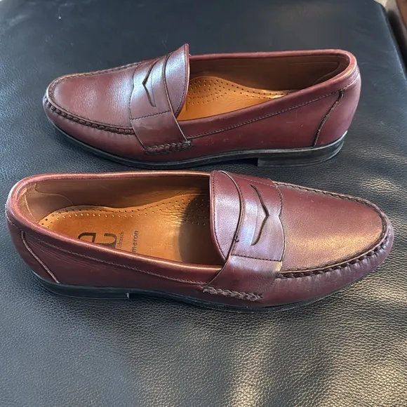 Allen Edmonds Cameron Penny Loafers Leather Classic Burgundy Oxblood 42077