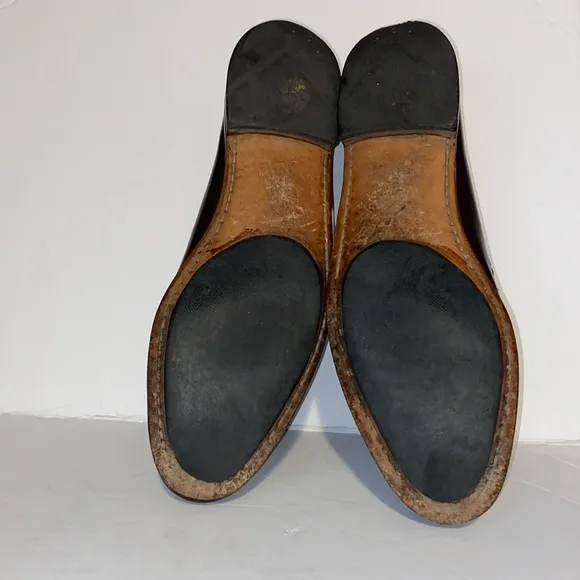 Allen Edmonds Cardamon and Black Woodstock Kiltie Leather Loafers