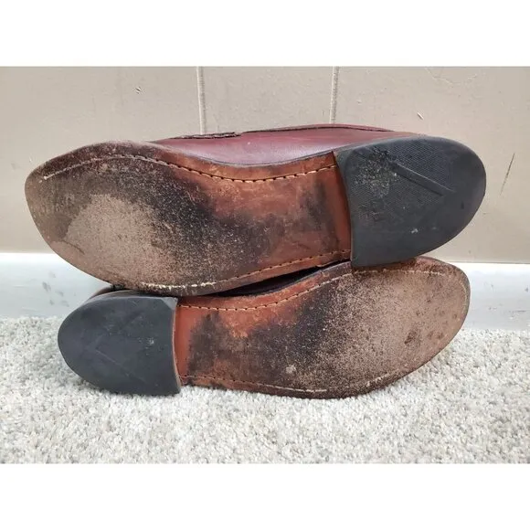 Allen Edmonds Cavanaugh Mens 12 D Brown Leather Penny Loafers Dress Casual Shoes