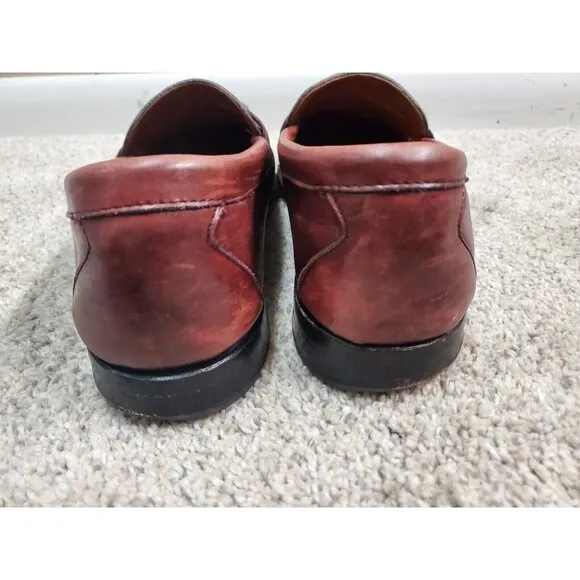 Allen Edmonds Cavanaugh Mens 12 D Brown Leather Penny Loafers Dress Casual Shoes