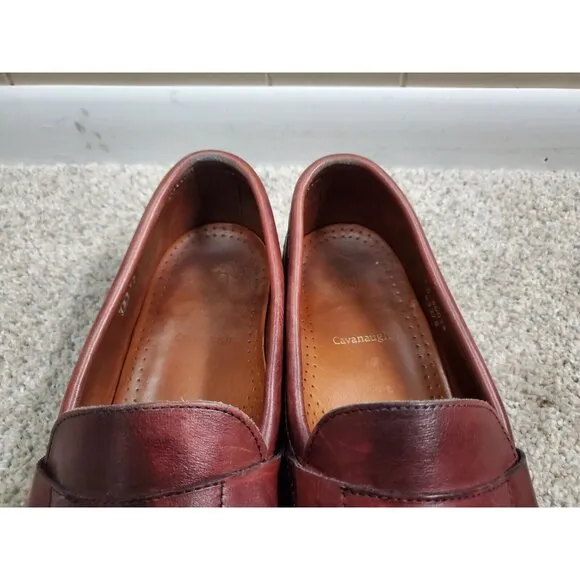 Allen Edmonds Cavanaugh Mens 12 D Brown Leather Penny Loafers Dress Casual Shoes