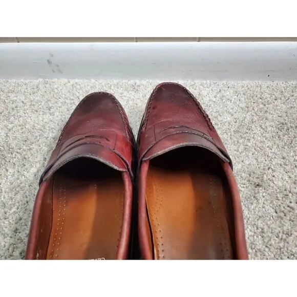 Allen Edmonds Cavanaugh Mens 12 D Brown Leather Penny Loafers Dress Casual Shoes