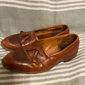 Allen Edmonds Cody Brown Leather Tassel Loafers Size 11.5
