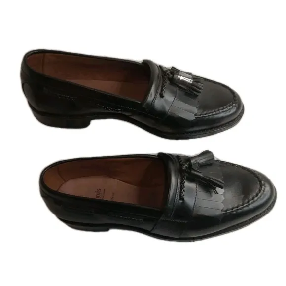 Allen Edmonds Cornelius Kiltie Black Leather Tasseled Men's Loafer Size 10D NWOB