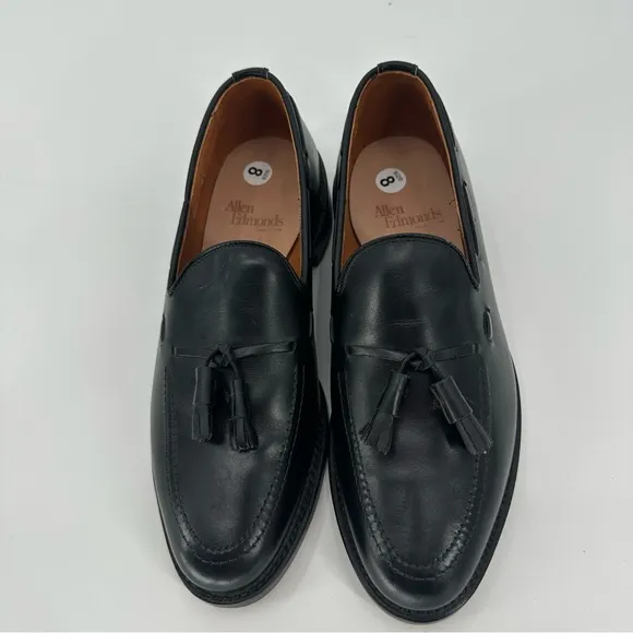 Allen Edmonds Grayson Black Leather Tassel Loafers Dress Shoes Size 8 D