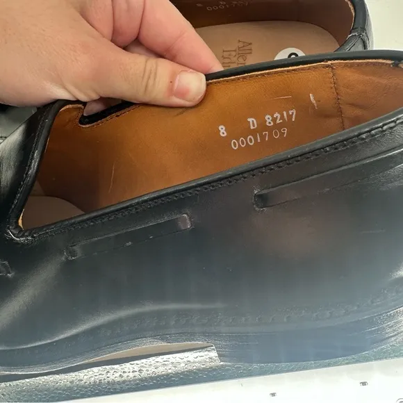 Allen Edmonds Grayson Black Leather Tassel Loafers Dress Shoes Size 8 D