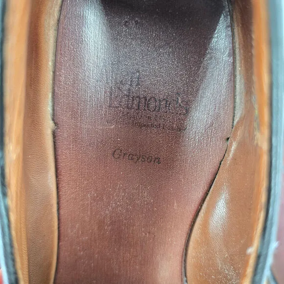 Allen Edmonds Grayson Loafers Men's 9.5 D Burgundy Leather Tassel Dress Shoes