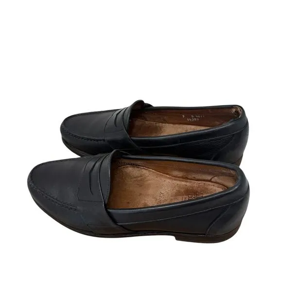 Allen Edmonds Kearney Black Leather Penny Loafers Dress Shoes Slip On Mens 9