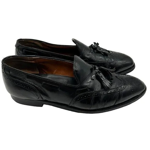 Allen Edmonds Manchester Wingtip Tassel Leather Loafers SIZE 10.5 Classic Formal