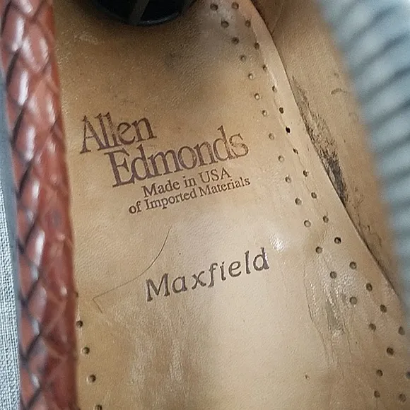 Allen Edmonds Maxfield men's dress tassel loafers size 11 black brown USA made