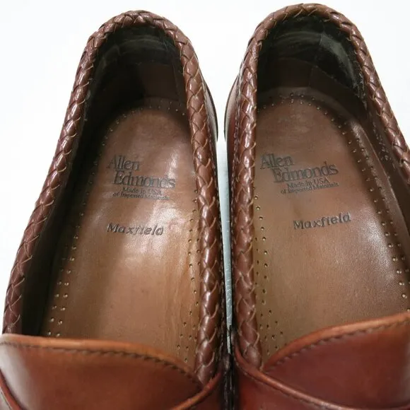 Allen Edmonds Maxfield Strap Tassel Leather Dress Loafers Men's Footwear Sz 9 D