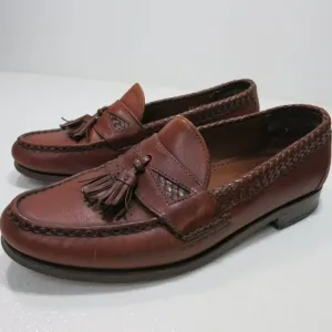 Allen Edmonds Maxfield Strap Tassel Leather Dress Loafers Men's Footwear Sz 9 D