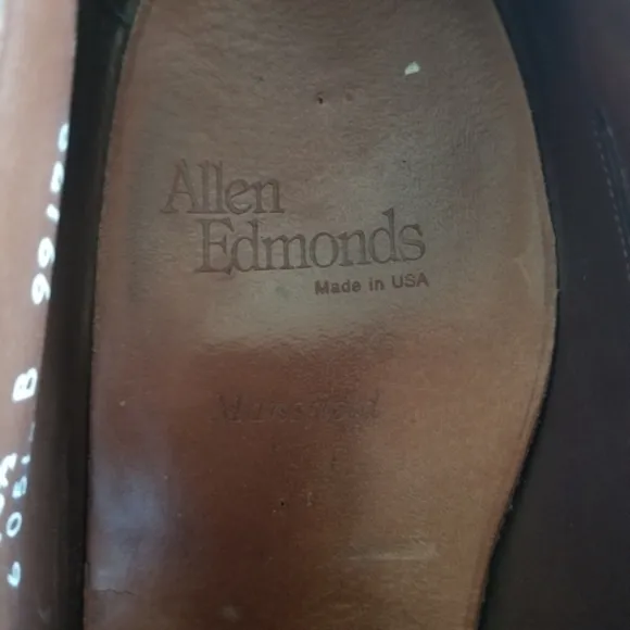 Allen Edmonds Men's Black Leather Dress Shoes 10.5B