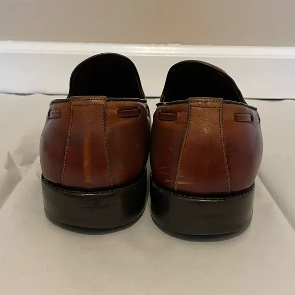 Allen Edmonds Men’s Brown Leather Loafers Dress Shoes Size 9.5C 82374 Preppy
