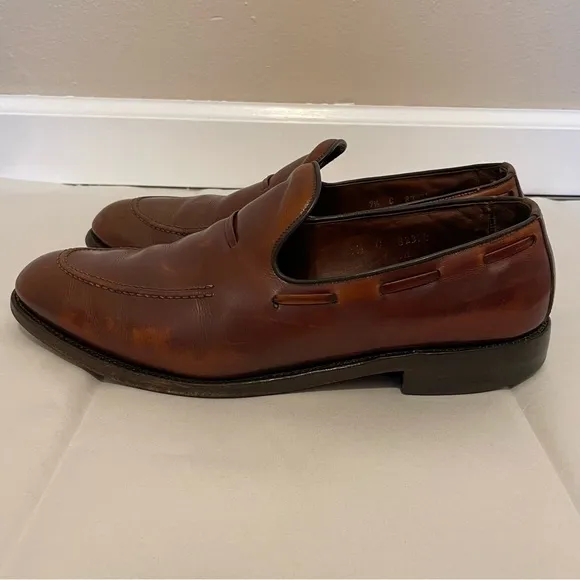 Allen Edmonds Men’s Brown Leather Loafers Dress Shoes Size 9.5C 82374 Preppy