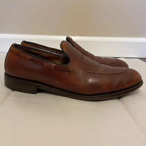 Allen Edmonds Men’s Brown Leather Loafers Dress Shoes Size 9.5C 82374 Preppy