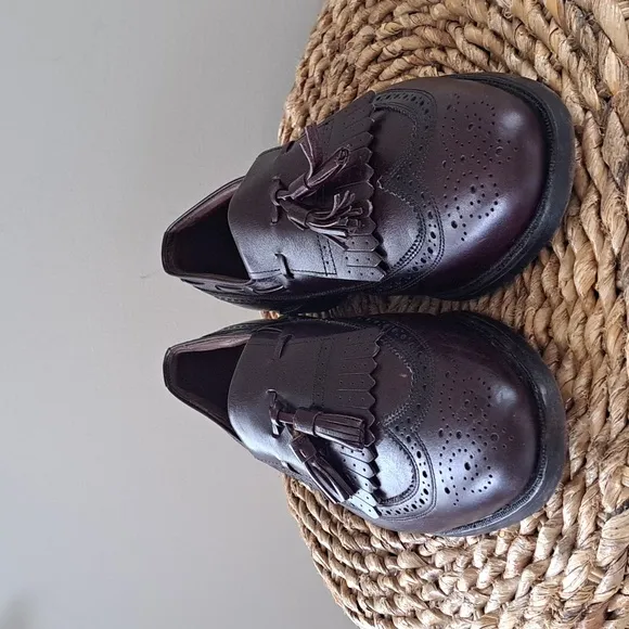 Allen Edmonds Mens Classic Kiltie Wingtip Tassel Cordovan Arlington Loafers 10 D