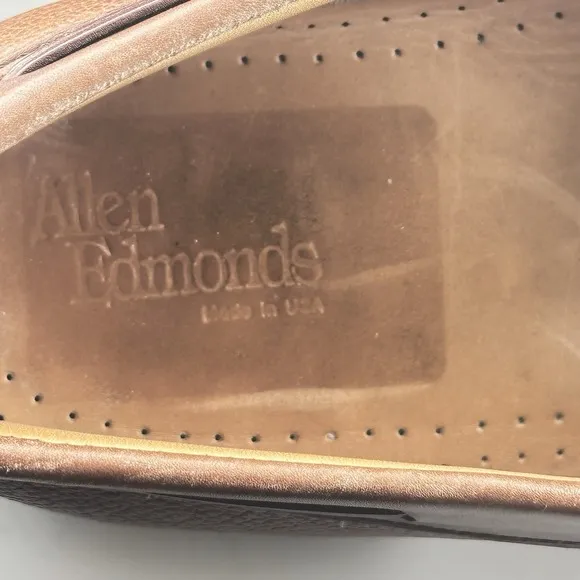 Allen Edmonds Men's Loafers With Tassel Brown Leather Prep Preppy Sz 9