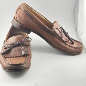 Allen Edmonds Men's Loafers With Tassel Brown Leather Prep Preppy Sz 9