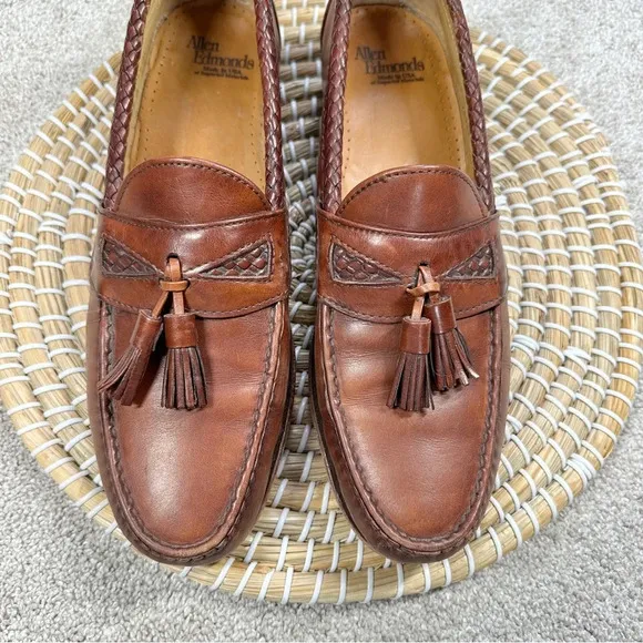 Allen Edmonds Men’s Maxfield Leather Tassel Loafers Shoes Size 12B