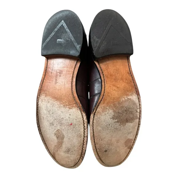 Allen Edmonds Men's Merlot Slip-on Leather Loafers Dress Shoes 14