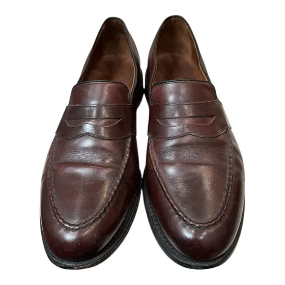 Allen Edmonds Men's Merlot Slip-on Leather Loafers Dress Shoes 14