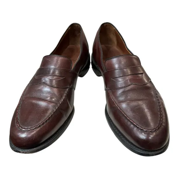 Allen Edmonds Men's Merlot Slip-on Leather Loafers Dress Shoes 14