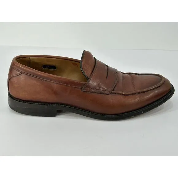 Allen Edmonds Mens Size 9D Hinsdale Walnut Penny Loafers Slip On Dress Shoes