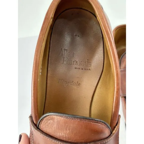 Allen Edmonds Mens Size 9D Hinsdale Walnut Penny Loafers Slip On Dress Shoes