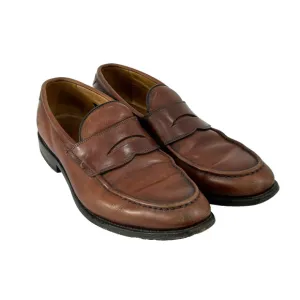 Allen Edmonds Mens Size 9D Hinsdale Walnut Penny Loafers Slip On Dress Shoes