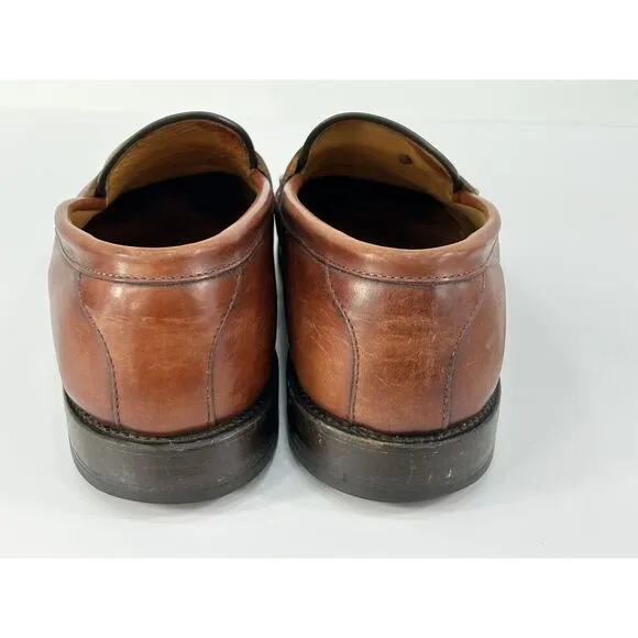 Allen Edmonds Mens Size 9D Hinsdale Walnut Penny Loafers Slip On Dress Shoes