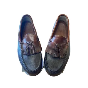 Allen Edmonds Mens Tassel Loafers Size 8 Brown &amp; Navy Leather