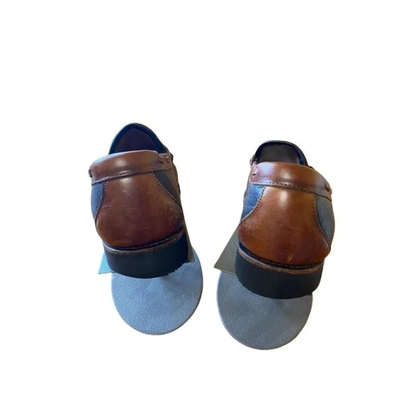 Allen Edmonds Mens Tassel Loafers Size 8 Brown &amp; Navy Leather