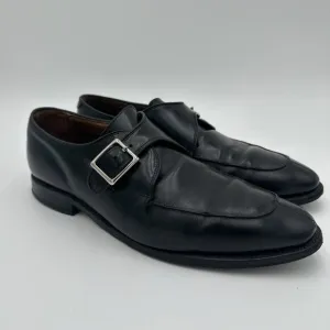 Allen Edmonds Men’s Thayer Black Leather Split Toe Monk Strap Loafers Size 10 E