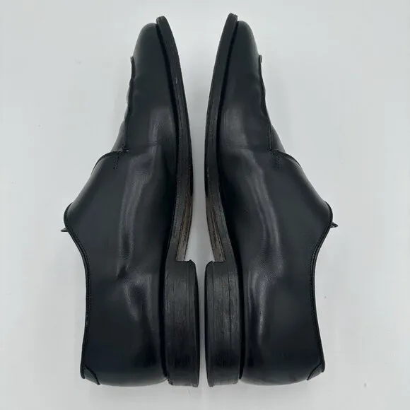 Allen Edmonds Men’s Thayer Black Leather Split Toe Monk Strap Loafers Size 10 E