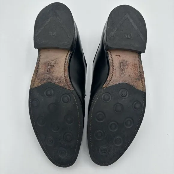 Allen Edmonds Men’s Thayer Black Leather Split Toe Monk Strap Loafers Size 10 E